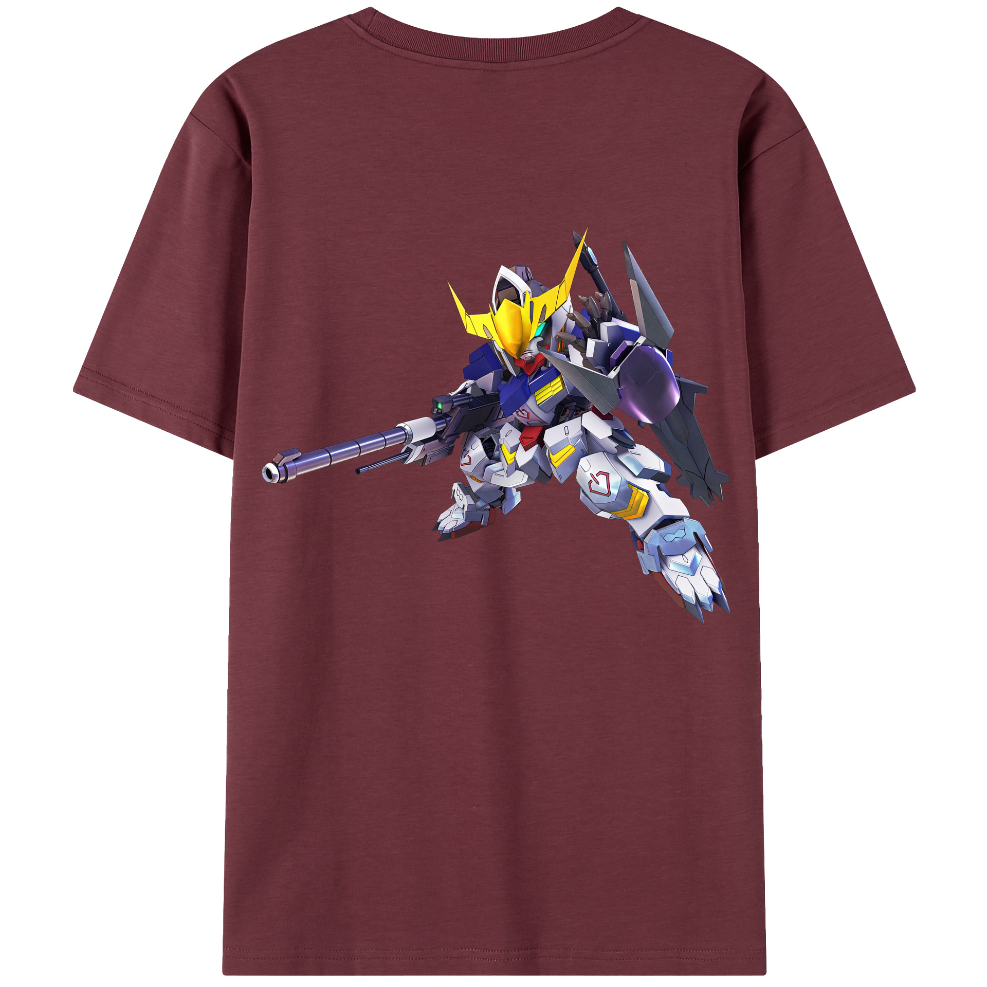 （画像用） 機動戦士ガンダム Mobile Suit Gundam 綿100％半袖Tシャツ（背面プリント）